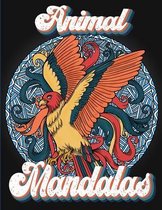 Animal Mandalas Coloring Book For Adults