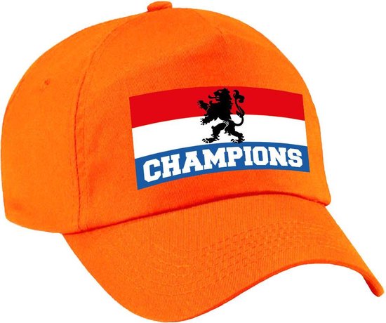 Nederland fan pet / cap oranje - champions - volwassenen - EK / WK -  Holland supporter... | bol.com