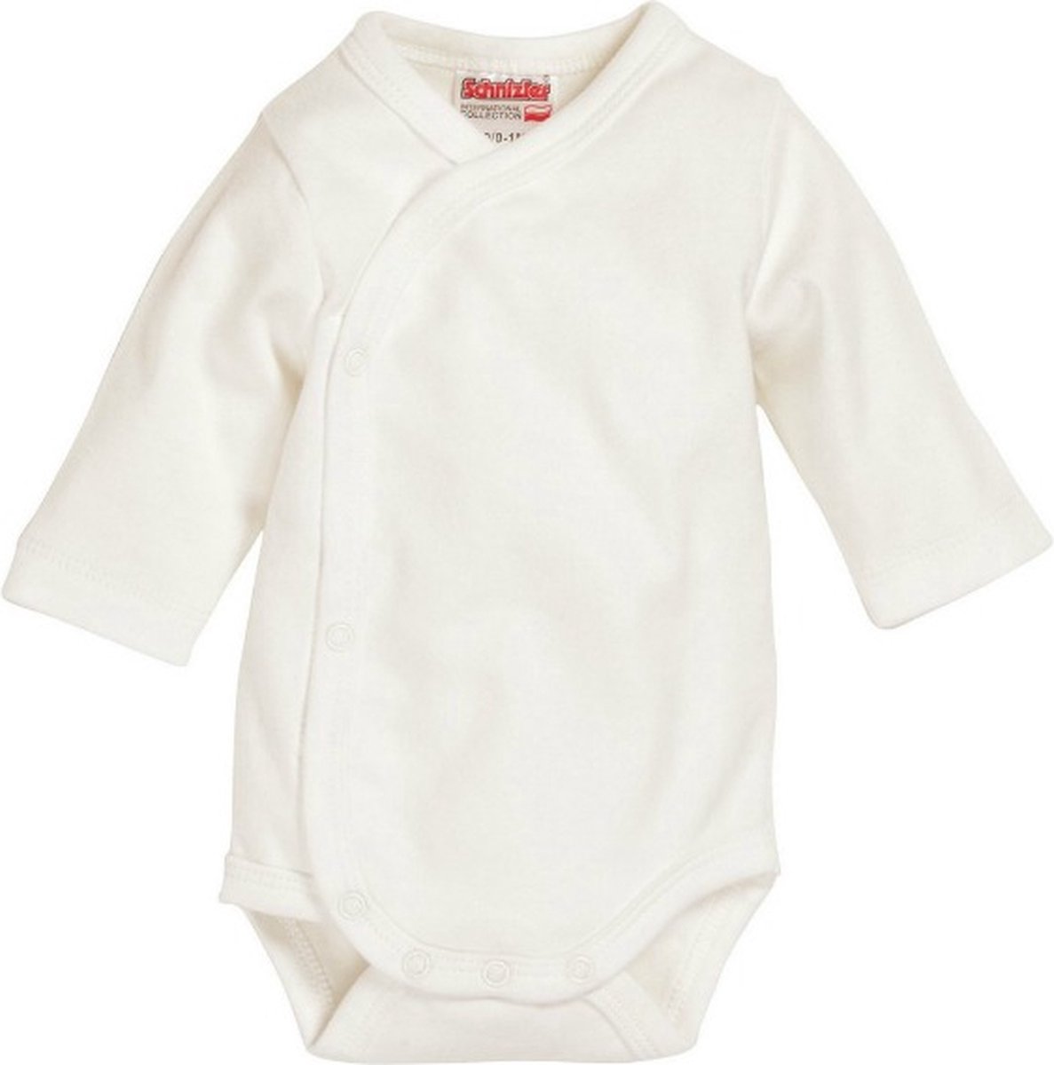 Playshoes Schnizler overslagromper lange mouwen uni ecru