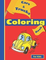 Trucks and Cars Coloring Book