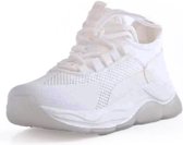 Sportschoenen | lage sneakers voor dames  |valt klein | gebroken wit-41