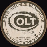 Colt Logo metalen wandbord - rond 30 cm