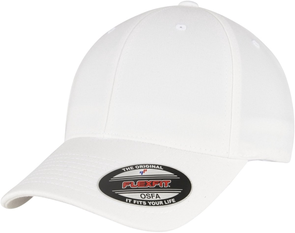 Urban Classics - Alpha Shape Flexfit pet - S/M - Wit