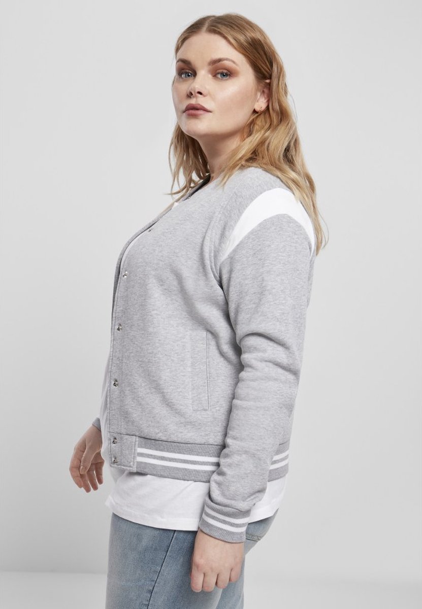 Urban Classics Organic Inset College jacket S Grijs