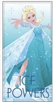 Disney Frozen strandlaken - Ice Powers - blauw - 70x140 cm