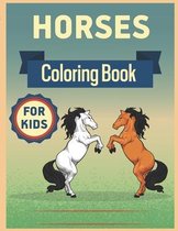 Horses Coloring Book for Kids