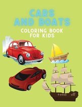 Cars and boats Coloring book