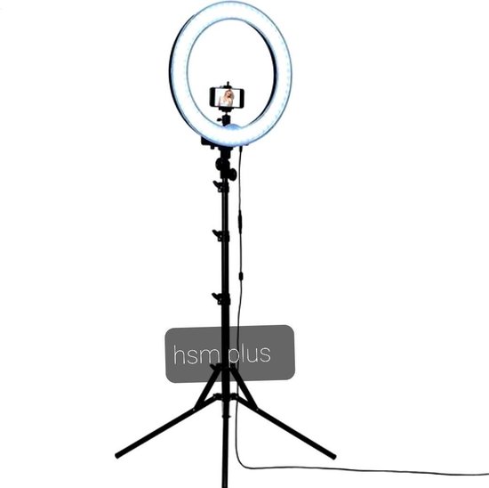 Super goed de sneeuw lancering LED Ring Lamp met statief (verstelbaar) voor selfies & -TikTok -Vlog - Ring  Light... | bol.com