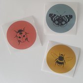 Stickers natuur mix - aantal 10 stickers