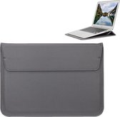 Universele envelopstijl PU lederen tas met houder voor ultradunne notebook tablet-pc 13.3 inch, afmeting: 35x25x1.5cm (grijs)