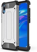 Magic Armor TPU + PC Combinatie Case voor Huawei Enjoy 9 (zilver)