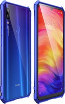 Opklikbare aluminium framekoffer voor Red Mi Note 7 (paars blauw)