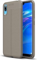 Litchi Texture TPU schokbestendig hoesje voor Huawei Enjoy 9 (grijs)