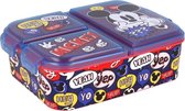 Mickey Mouse broodtrommel - 3 vaks - Disney lunchbox - blauw