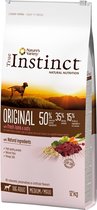 True instinct original medium adult lamb - 12 kg - 1 stuks