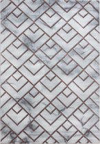 Modern laagpolig vloerkleed Naxos - brons 3813 - 240x340 cm