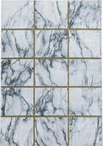 Modern laagpolig vloerkleed Naxos - goud 3816 - 140x200 cm