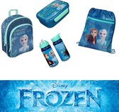 Frozen lunchset 4 delig - Disney Frozen II Elsa & Anna - Nature is Magical - lunchset Frozen peuters/kleuter - Rugtas + Gymtas + Lunchbox + Drinkfles