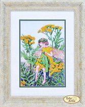 PARELBORDUREN - KRALEN BORDUREN - TELA ARTIS - BLOEMENFEE TANSY- BOERENWORMKRUID