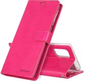 Voor Galaxy A71 GOOSPERY BLAUWE MAAN DAGBOEK Crazy Horse Texture Horizontaal Flip Leren Case Met Beugel & Kaartsleuf & Portemonnee (Rose Red)