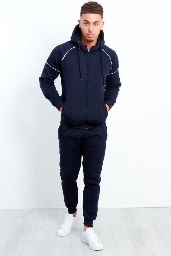 JC Blue Tracksuit men - Navy Zipper - Survêtement homme - Jogging suit  homme - taille S | bol.com