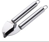 Stevige RVS knoflookpers - keuken accessoires - rvs - stevige knoflookpers - RVS lookpers - pers -