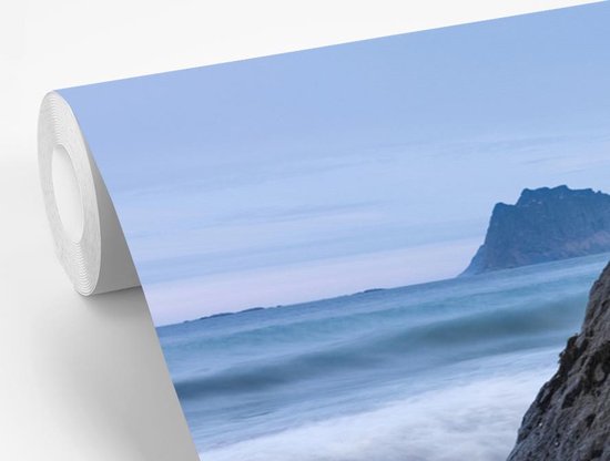 Papier peint - Papier peint photo Plage - Pierre - Mer - Largeur 320 cm x hauteur 240 cm