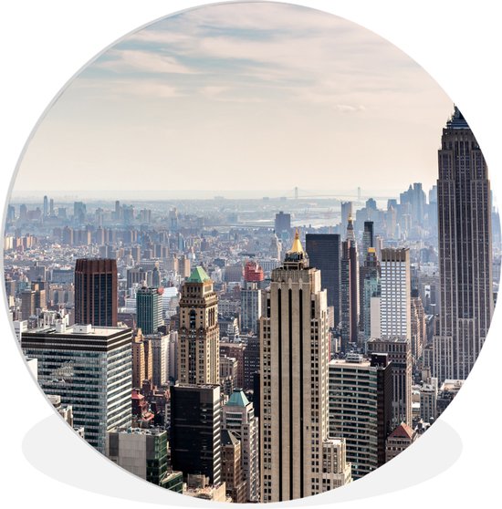 L' Empire State Building de New York Wall Circle Plastic Sheet