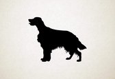 Silhouette hond - Irish Setter - Ierse setter - L - 75x98cm - Zwart - wanddecoratie