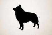 Silhouette hond - Schipperke - XS - 25x25cm - Zwart - wanddecoratie