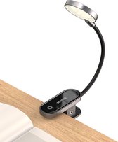 Mini Clip Lamp | Nachtlampje met Clipje | Aan\uit knop met Touch | Verstelbaar & Oplaadbaar | Zwart