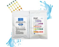 Teststrips zwembad 5 in 1 - Nederlandse handleiding- Waterkwaliteit tester- Teststrips water- 100 tests trips - waterkwaliteit zwembad - Teststrips Jacuzzi - teststrips zwembad ph en chloor