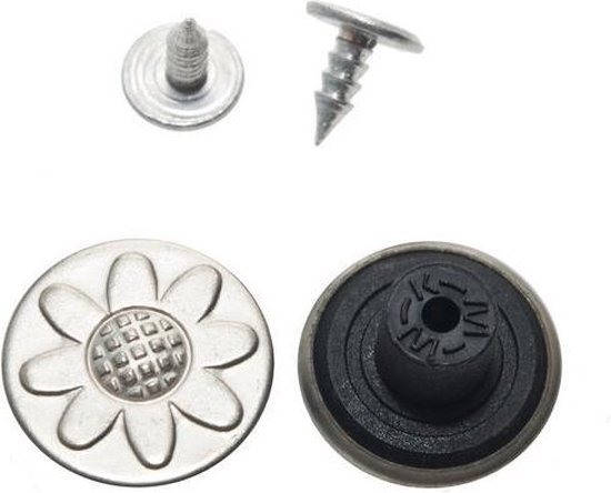 Vasemele Antieke Metalen Knopen - 40 Stuks Ronde Vintage Uniseks Knopen in Zilver en Brons