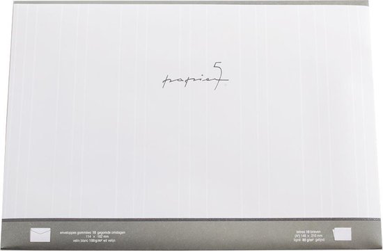 Briefpapier en enveloppen met zelfklevende strips - blanco - 100 stuks | bol