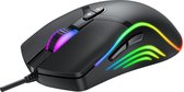 Denver GMO-402 - Gaming muis - Rechtshandig - USB - RGB lichteffecten - 7 knoppen - Optisch - 6400 DPI