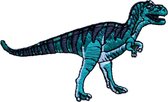 DIno T-Rex strijk embleem - patch - patches - stof & strijk applicatie - groen