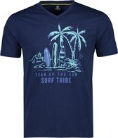 Lerros Korte mouw T-shirt - 2063112 474 VINTAGE BLUE (Maat: M)