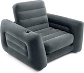 Intex - Opblaasbare stoel - Opblaasbare zetel - Opblaasbare bank - Grijs - 117 x 224 x 66 cm