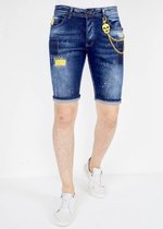 Jeans Short Heren Stretch - 1052 - Blauw