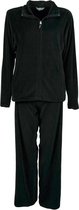Tenderness Dames Velours Huispak Zwart met rits TEHSD2107A