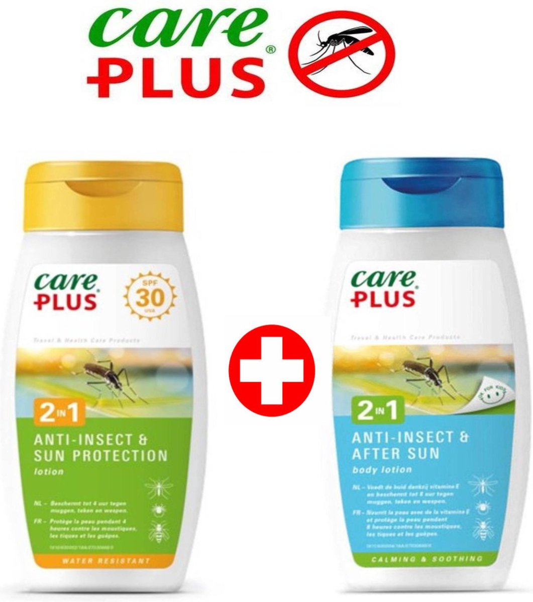 Schuldig Magazijn Bedenken Care Plus 2 in 1 Anti-Insect & Sun Protection / 2in1 Anti-Insect & After  Sun body lotion | bol.com