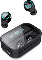 Draadloze Oordopjes - Hybrid Driver Bluetooth5.0 - LED 3D Stereo Earphones - Zwart