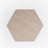 Hexagon Eikenfineer - Houten wandpaneel - Rustig wandelement - Zeshoek - Muur decoratie