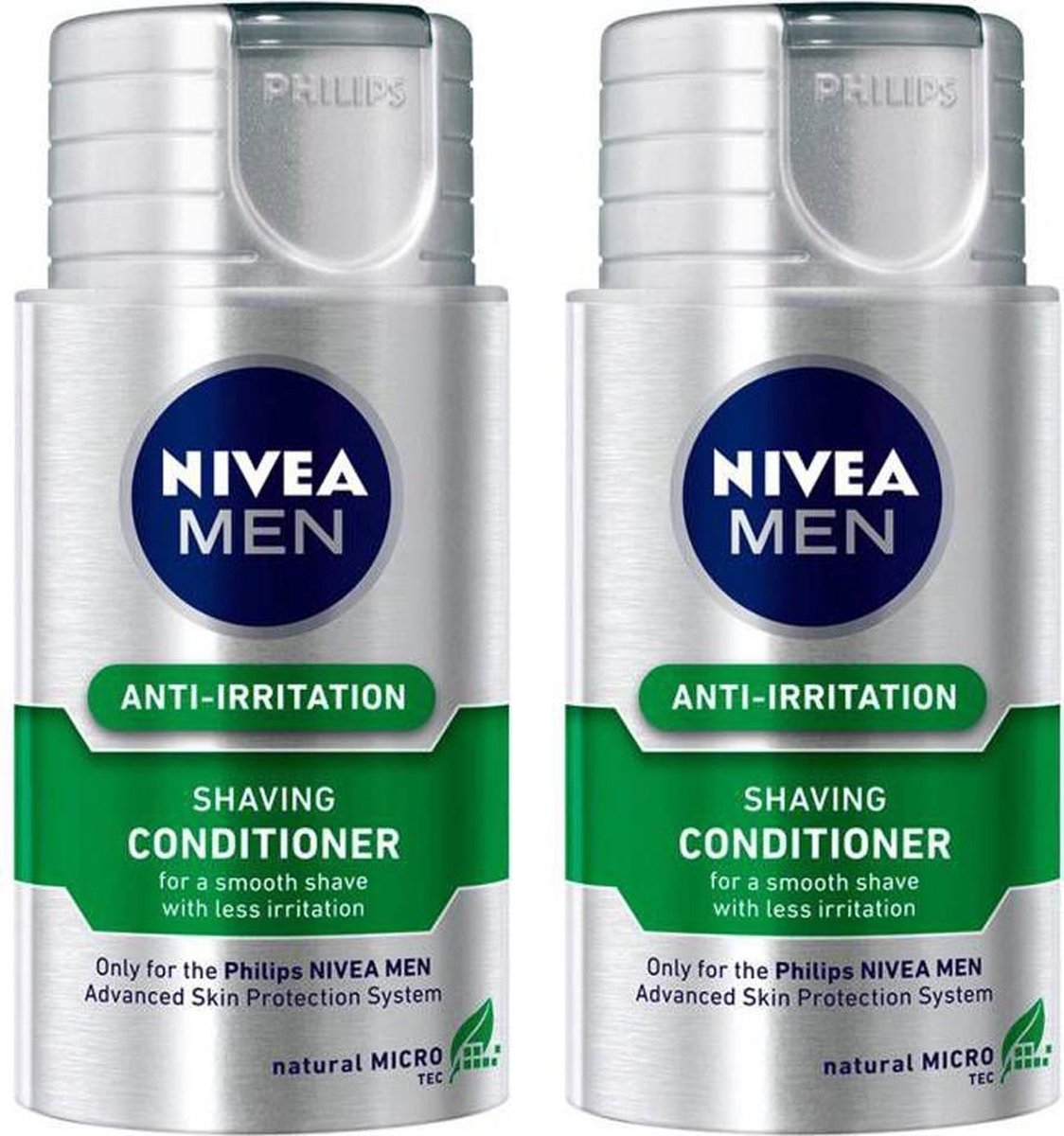 Nivea Men Philips Anti-Irritatie Scheer Conditioner Multi Pack - 2 x 75 ml  | bol.com