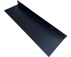 Design wandplank 40cm - zwart zwevend - staal industrieel - handgemaakt