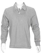 T'RIFFIC® SOLID Polosweater Brushed inside 80/20% katoen/polyester Grijs melee size 2XL