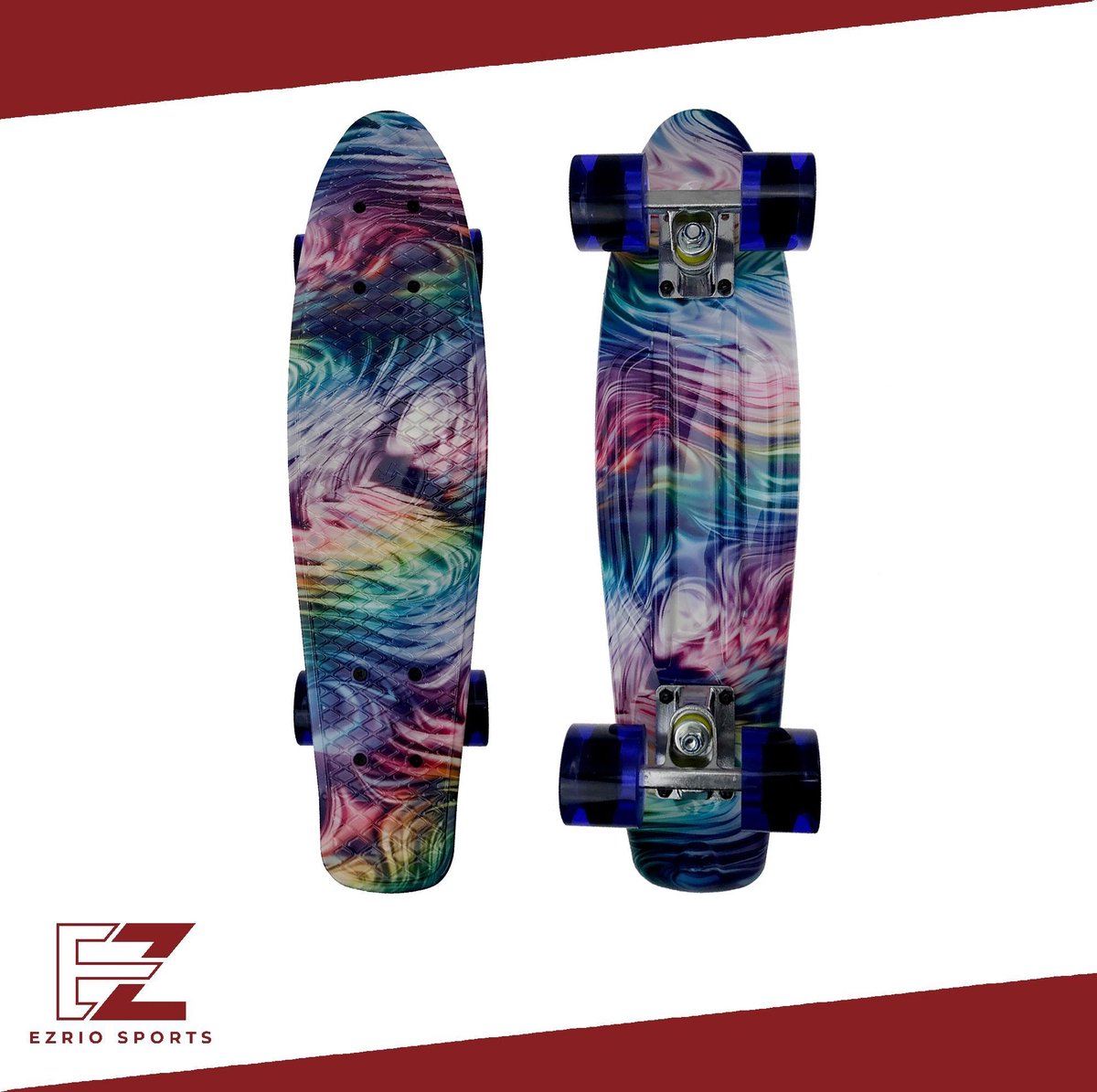 Penny Board voor Meisjes en Jongens – Skateboard – Longboard – 22 Inch – Roze – Blauw – Paars