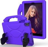 Voor iPad mini 6 EVA Materiaal Kinderen Platte Anti Falling Cover Beschermende Shell met Duimbeugel (Paars)