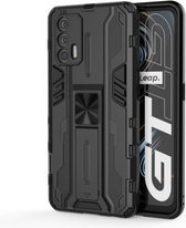 Voor OPPO Realme GT Supersonic PC + TPU schokbestendige beschermhoes met houder (zwart)