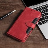 Stitching Skin Feel Magnetische gesp Horizontale flip PU lederen tas met houder & kaartsleuven en portemonnee voor iPhone 6S Plus / 6 Plus (rood)